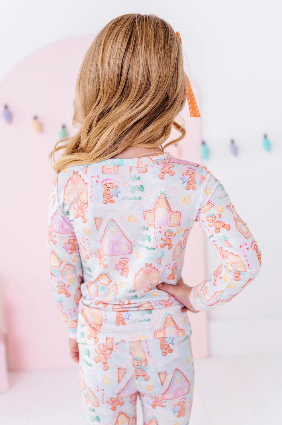 Birdie Bean - Gingerbread Lane Bamboo Pajama Set