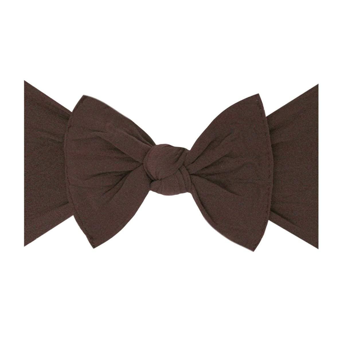 Baby Bling Bows - Baby Bling® The Original Knot soft nylon headband: Brown