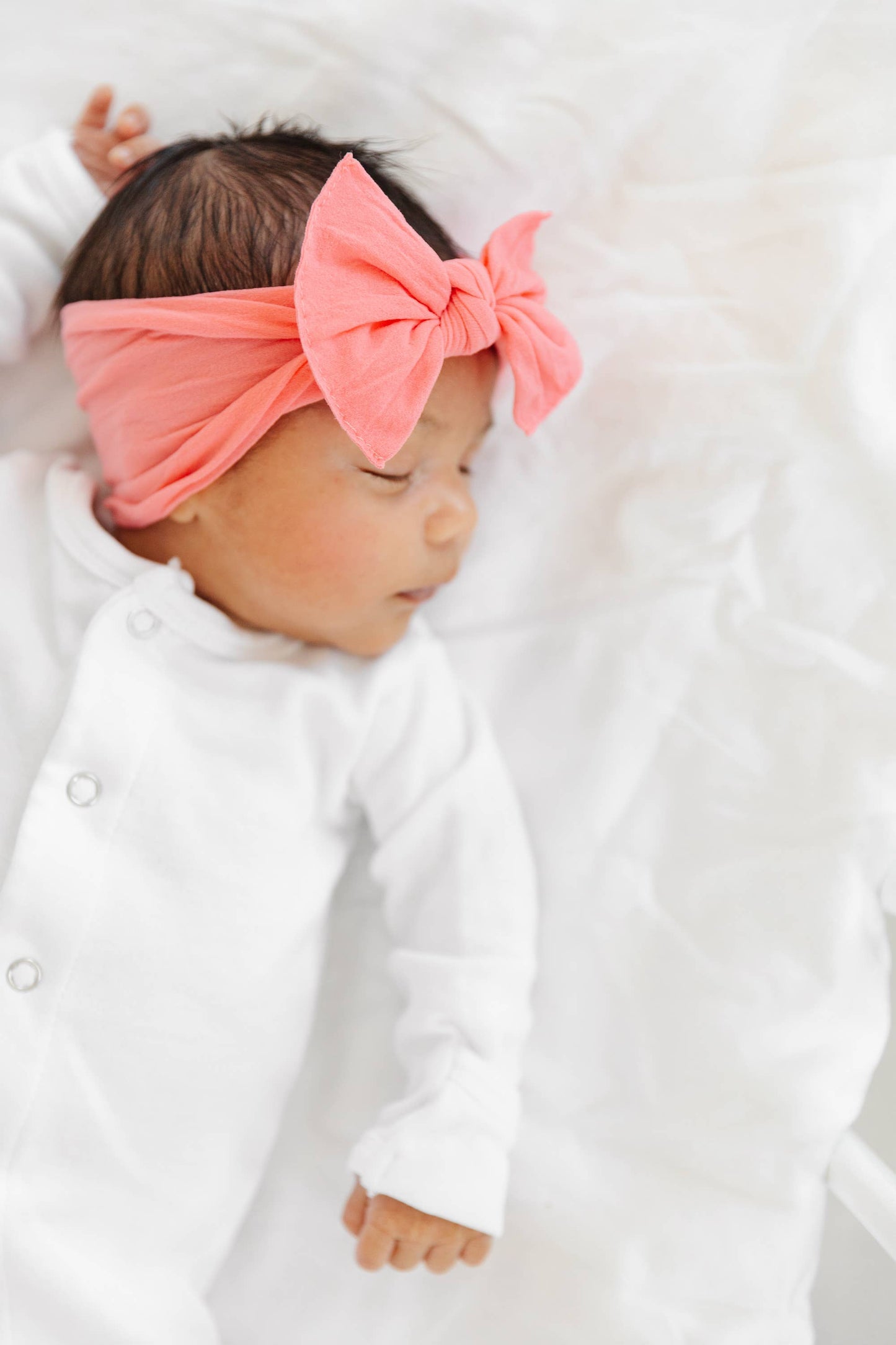 Baby Bling Bows - Clay - THE KNOT Soft nylon headband