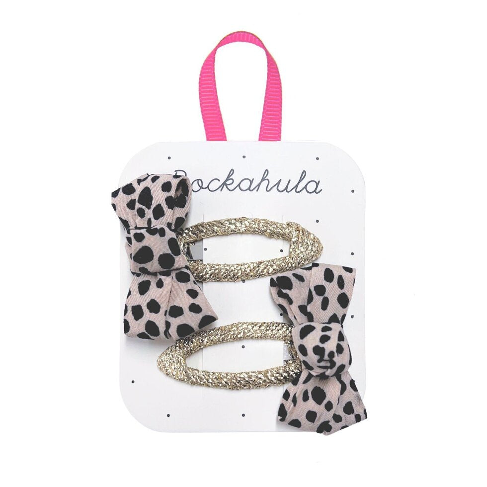 Rockahula Kids US - Leopard Love Twisty Bow Clips