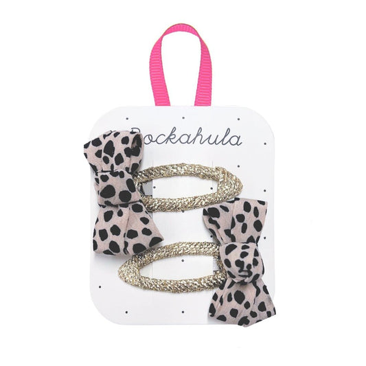 Rockahula Kids US - Leopard Love Twisty Bow Clips