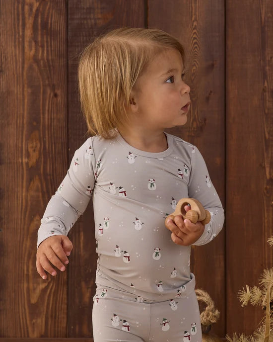 Quincy Mae - Bamboo Pajama Set || Snowman