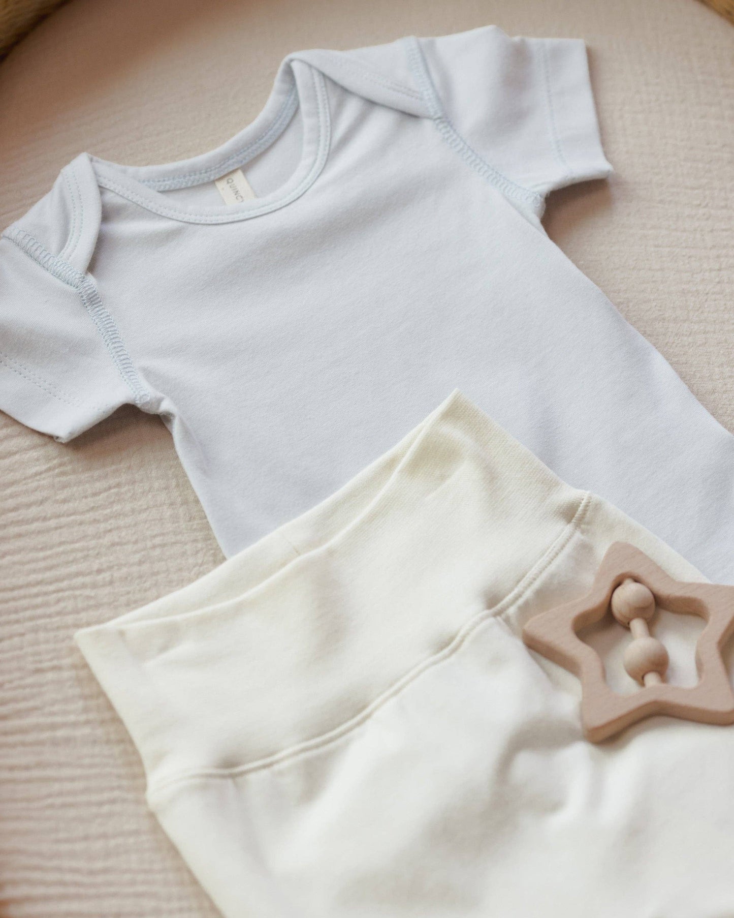 Quincy Mae - Organic Cotton Baby Pant || Ivory