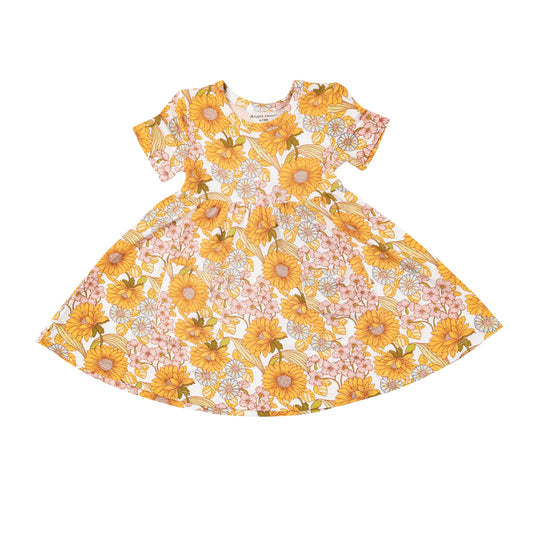 Angel Dear - Sunflower Child S/S Twirly Dress