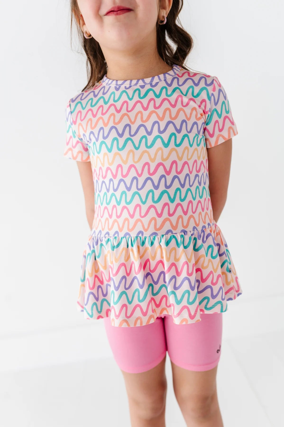 Birdie Bean - Squiggles Peplum Top