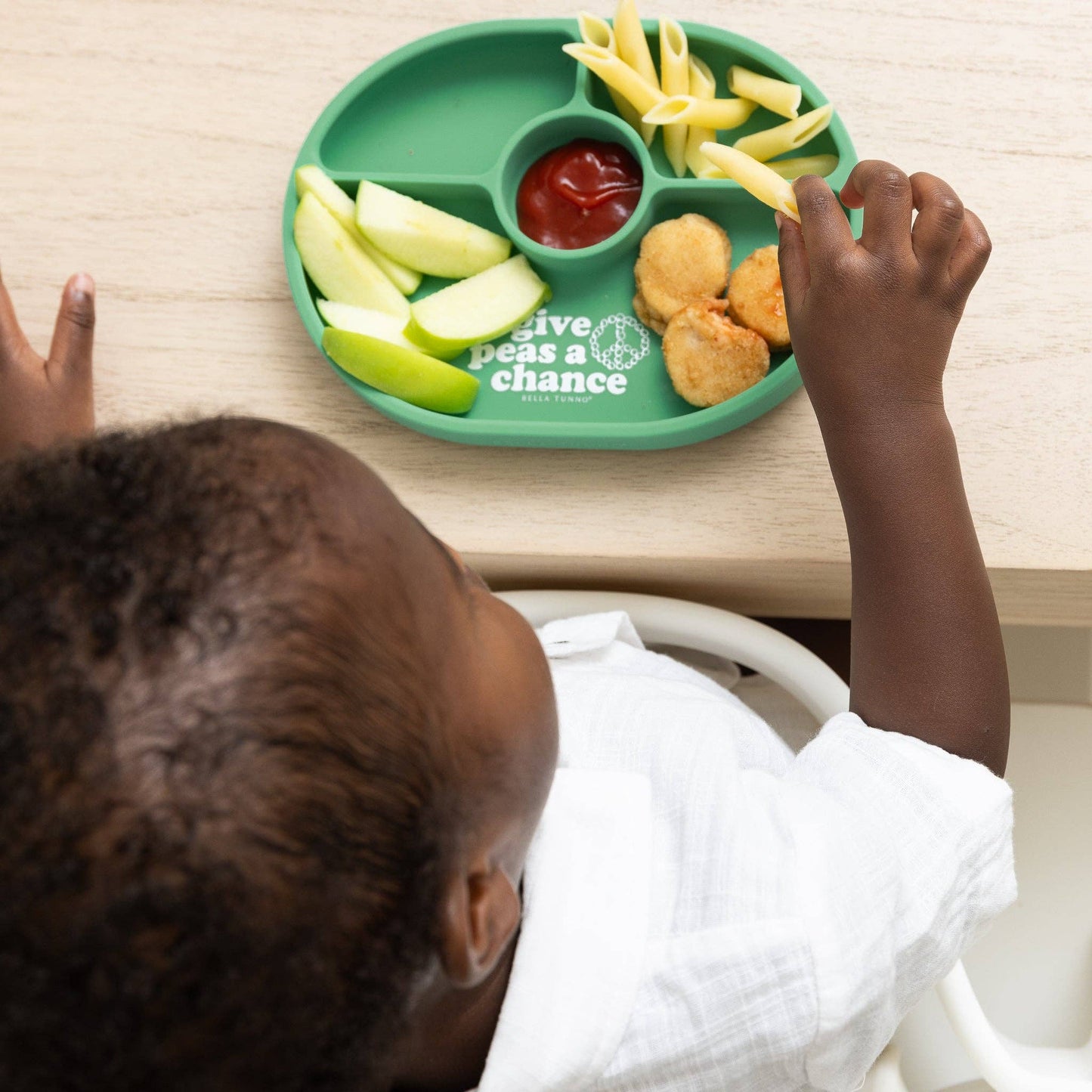 Bella Tunno - Give Peas a Chance Wonder Plate: Green