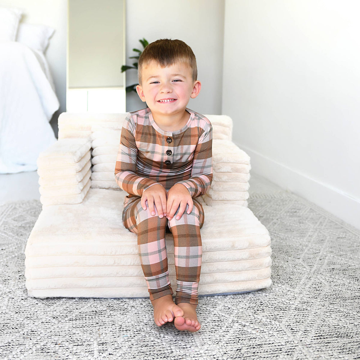 Gigi and Max - Asher TWO PIECE Bamboo Plaid PJ Set