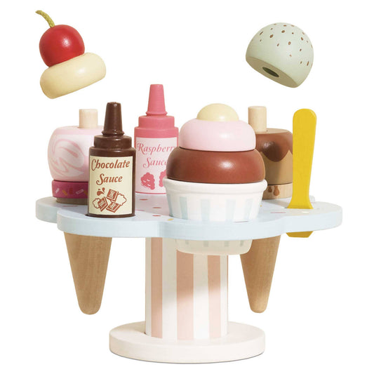 Le Toy Van, Inc. - Wooden Ice Cream Stand & Toppings