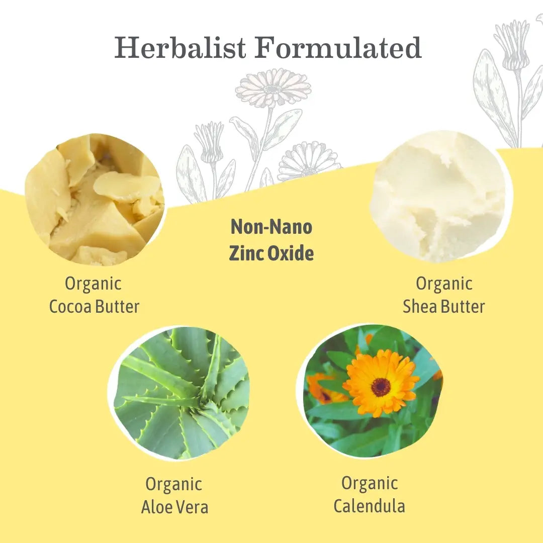 Earth Mama Organics - Baby Face Mineral Sunscreen Face Stick - SPF 40
