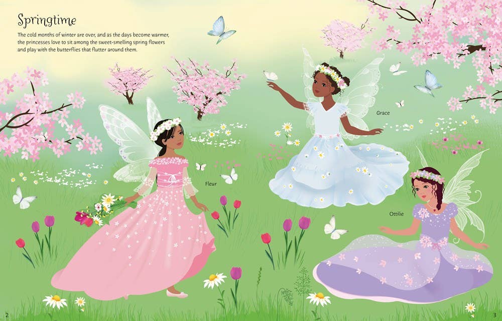 HarperCollins - Sticker Dolly Dressing Fairy Princesses : Usborne