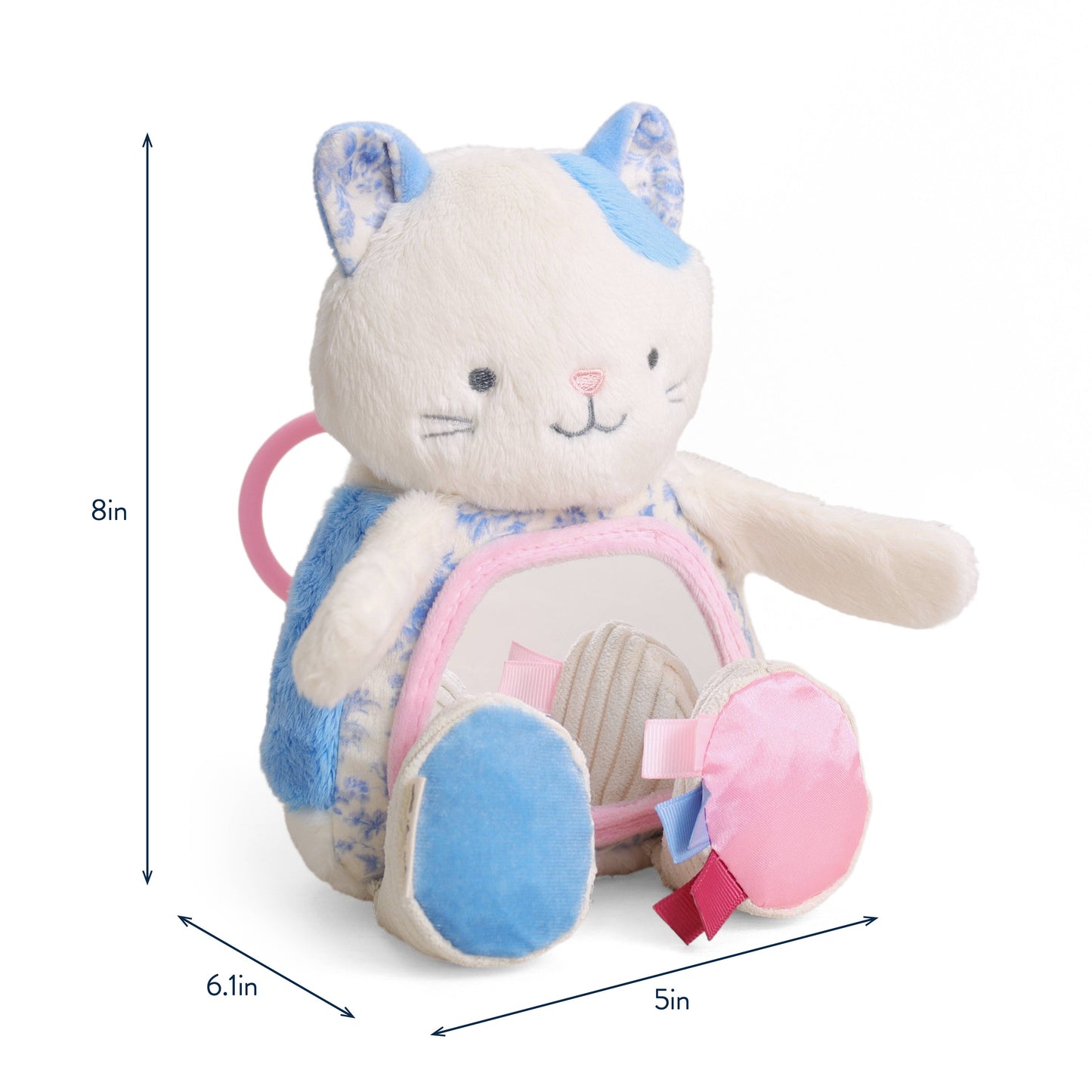 Itzy Ritzy - Itzy Bitzy Mirror™ Sensory Tummy Time Mirror - Kitty