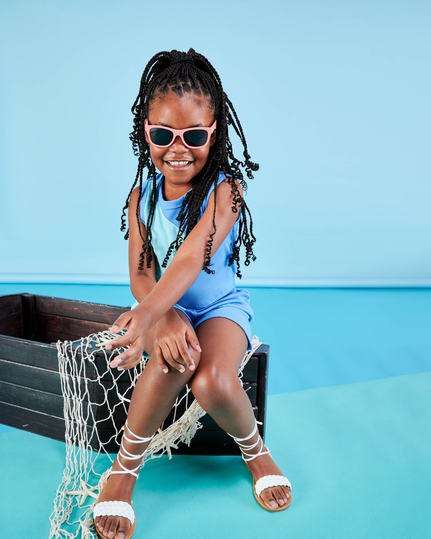 Babiators - Kids Eco Collection: Navigator Sunglasses in Seashell Pink
