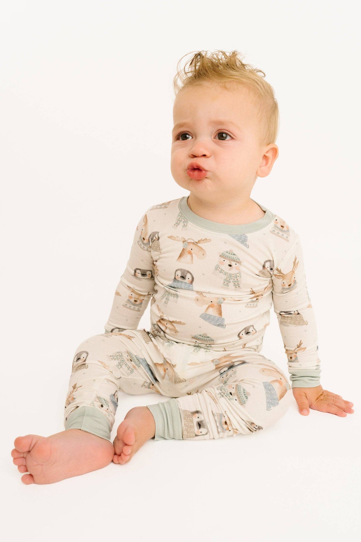 Little One Shop - Frosty Friends Bamboo PJ Set