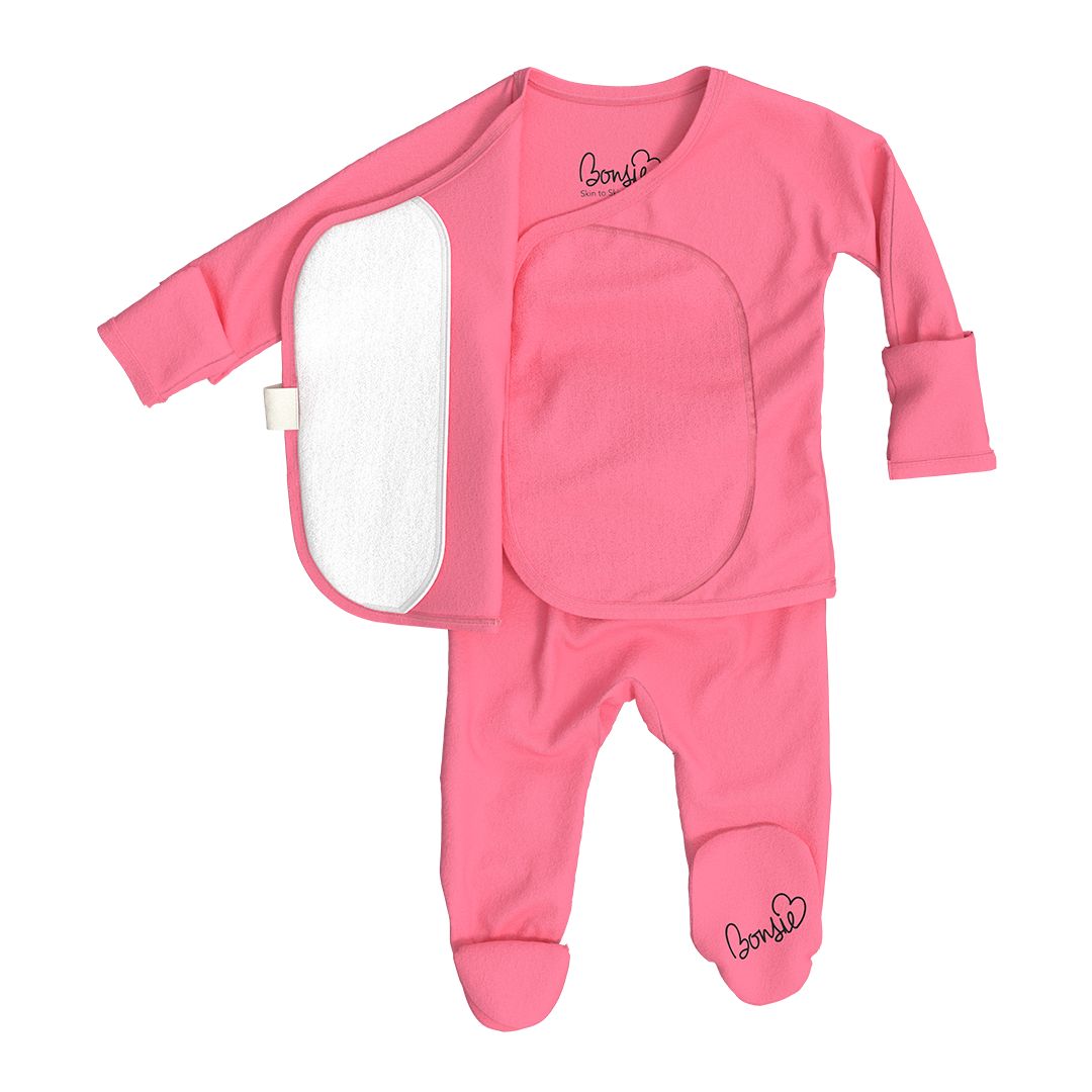 Bonsie Skin to Skin Babywear - Footie - Pinky Promise