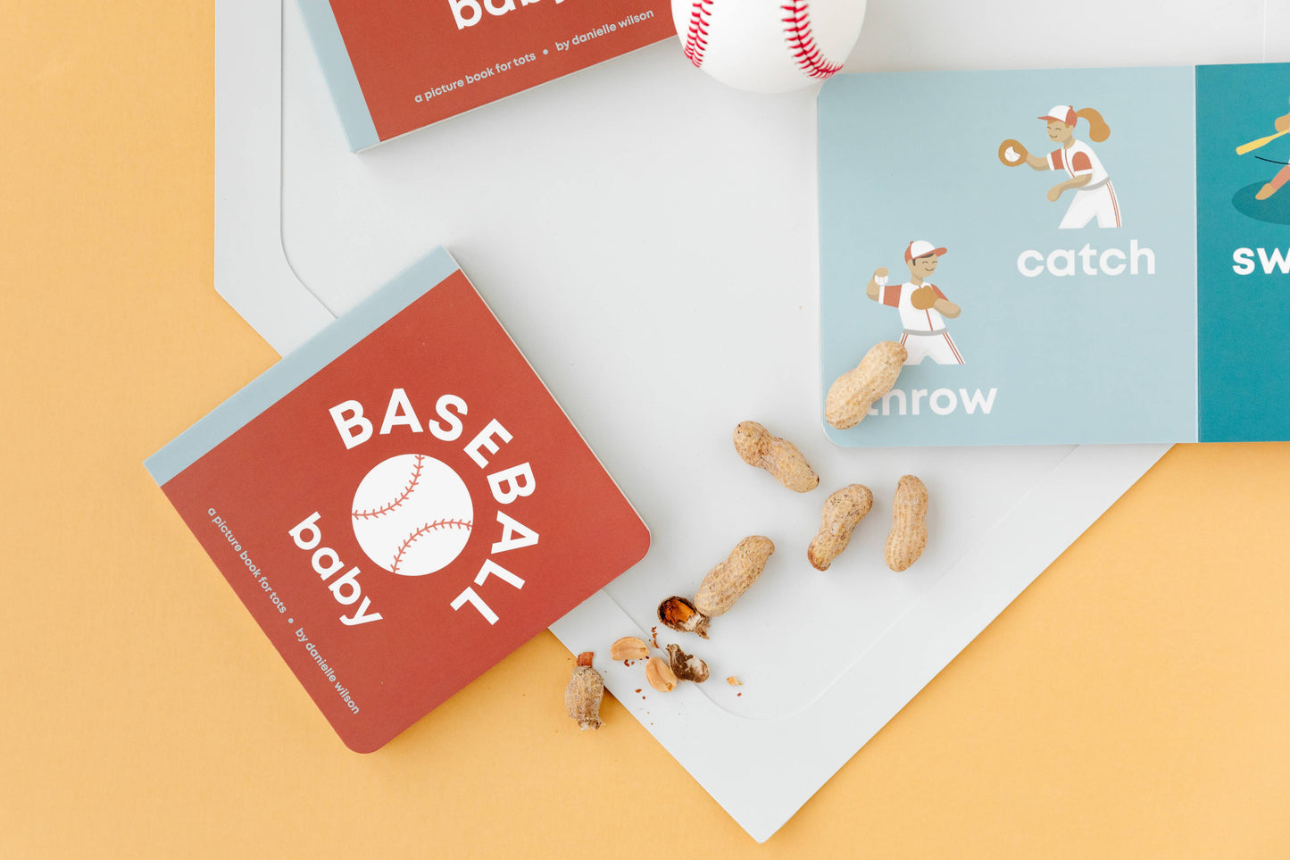 Left Hand Book House - Baseball Baby- Board Book