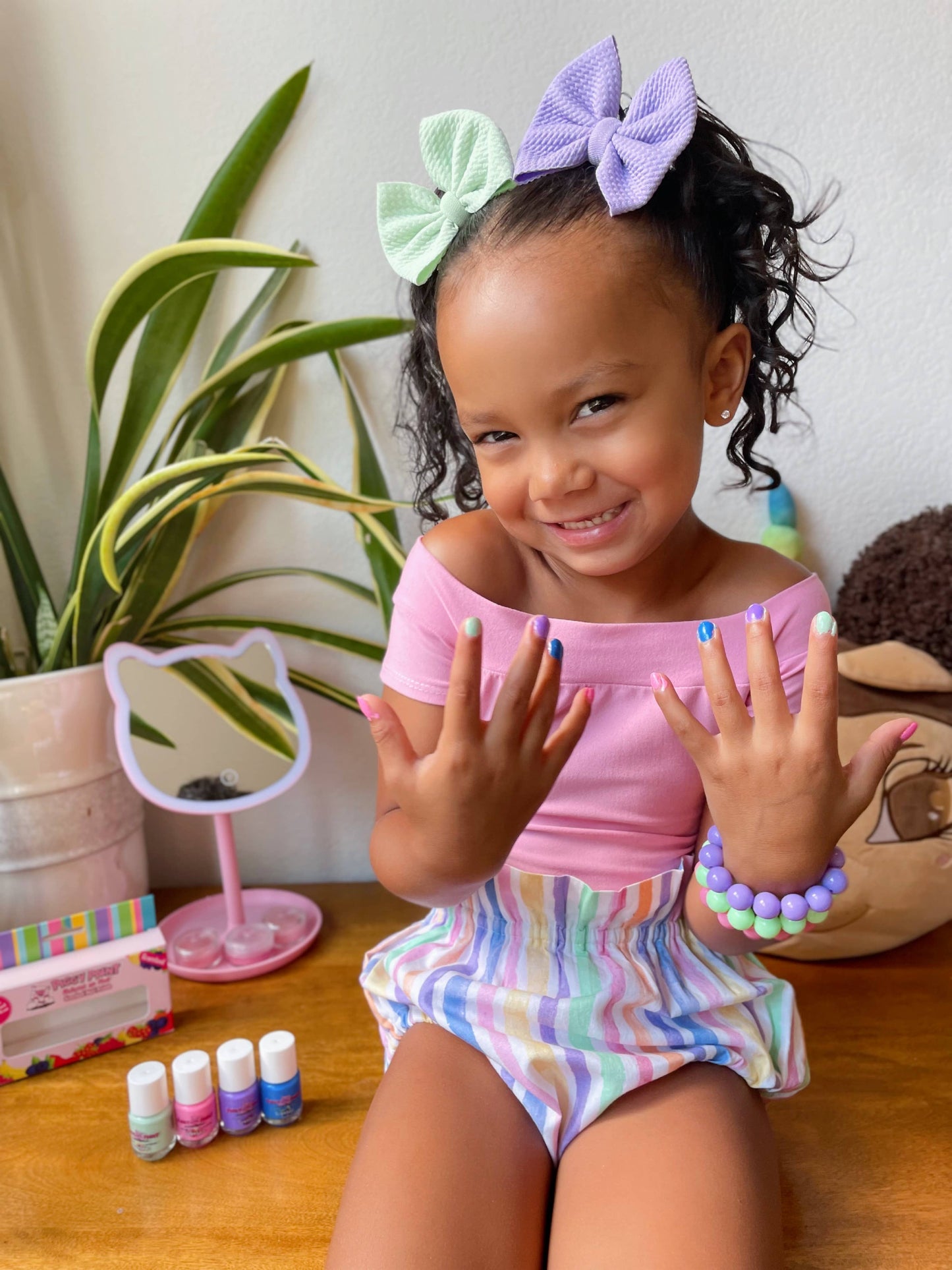Piggy Paint - Scented Papaya Party Non-Toxic Kids Nail Polish 🌴