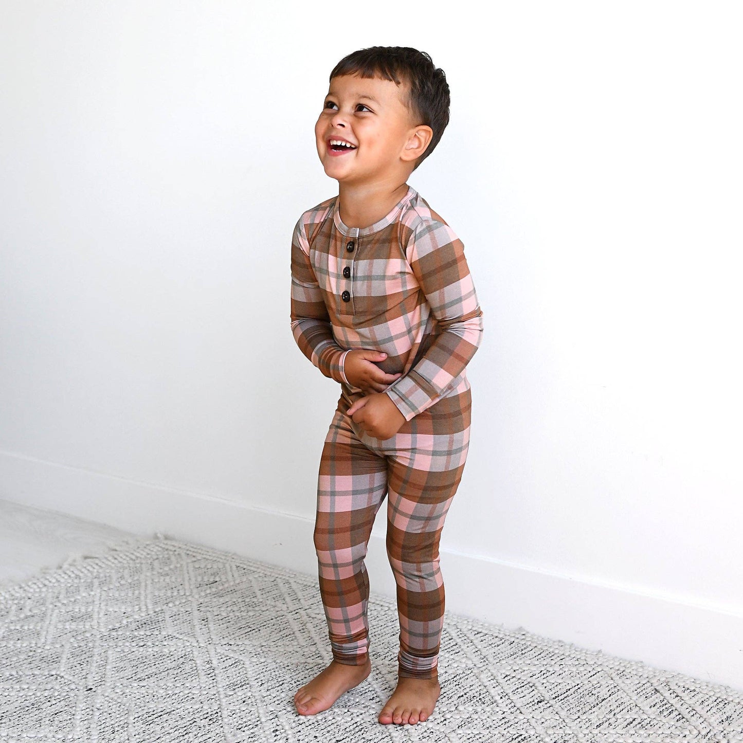 Gigi and Max - Asher TWO PIECE Bamboo Plaid PJ Set