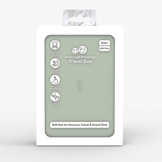 ezpz - Baby-Led Weaning Travel Box (Baby 6+ months): Sage