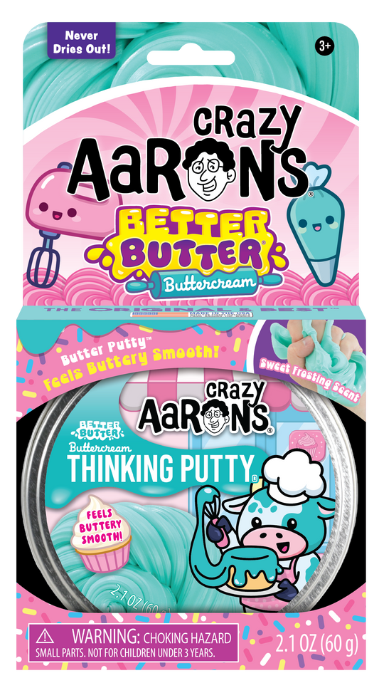 Crazy Aaron's - Better Butter Buttercream  - 4" Thinking Putty Tin