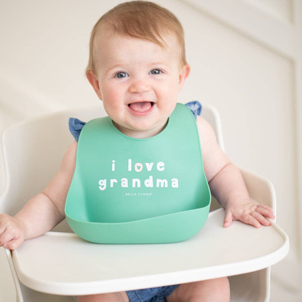 Bella Tunno - Love Grandma Wonder Bib: Green