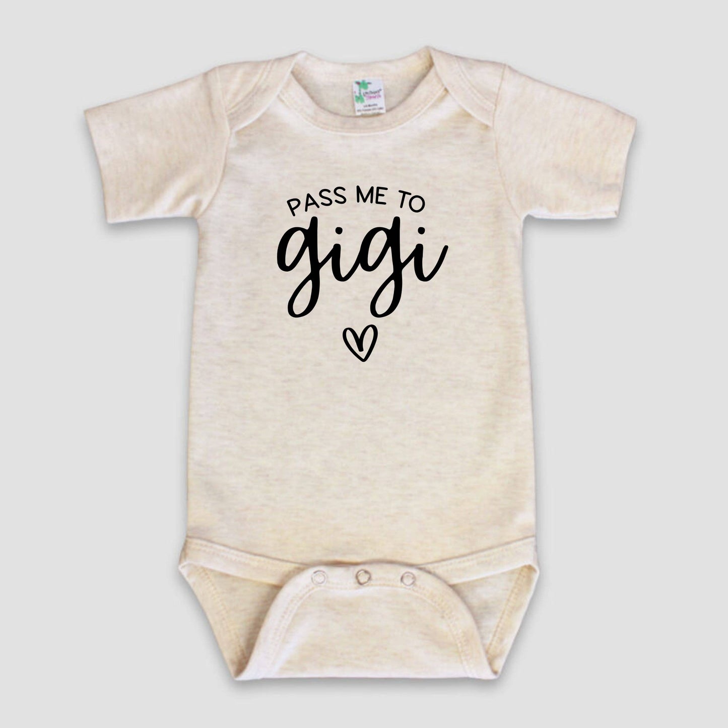 Dorothy’s Reason - Pass Me to Gigi Baby Bodysuit | New Grandparent Baby Gifts / Short Sleeve
