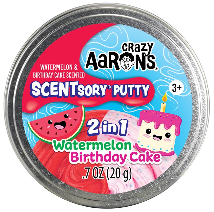 Crazy Aaron's - SCENTsory Watermelon & Birthday Cake Putty Tin
