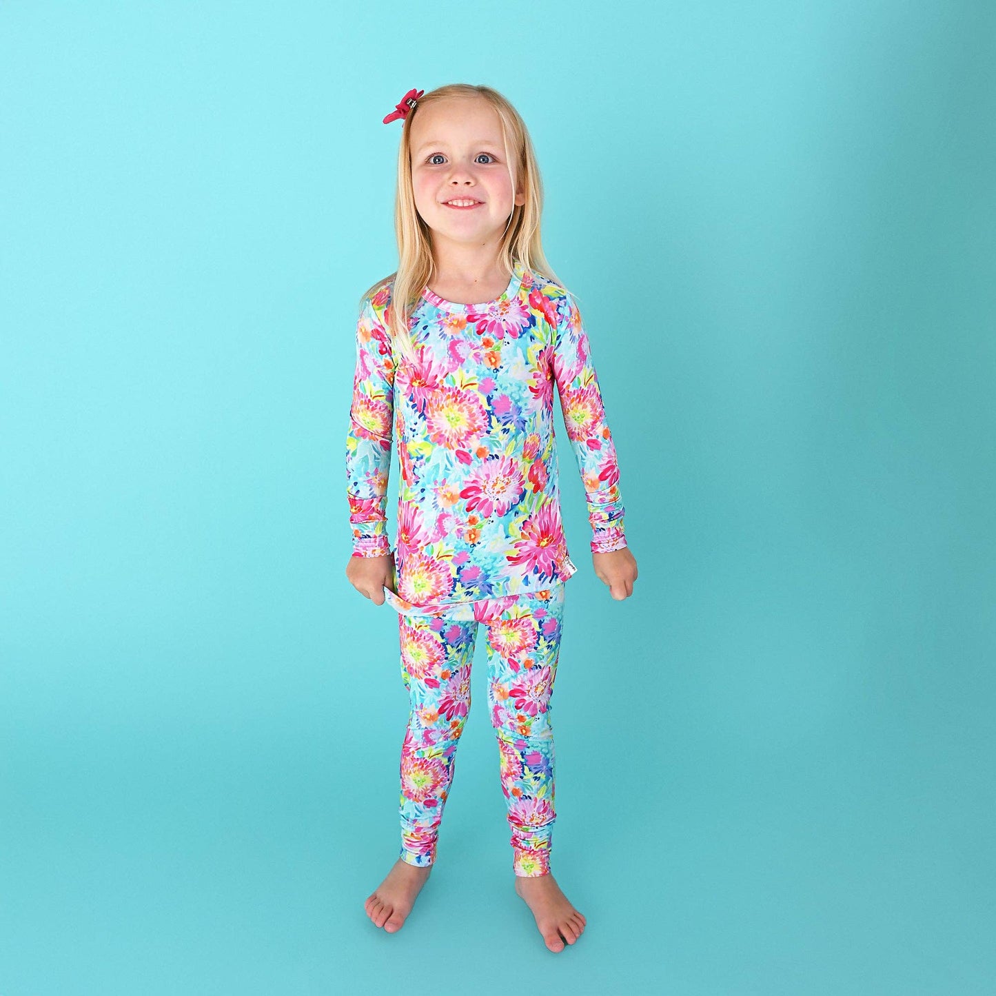 Gigi and Max - Bianca TWO PIECE - NO BUTTON Bamboo Sleepies Little Kid