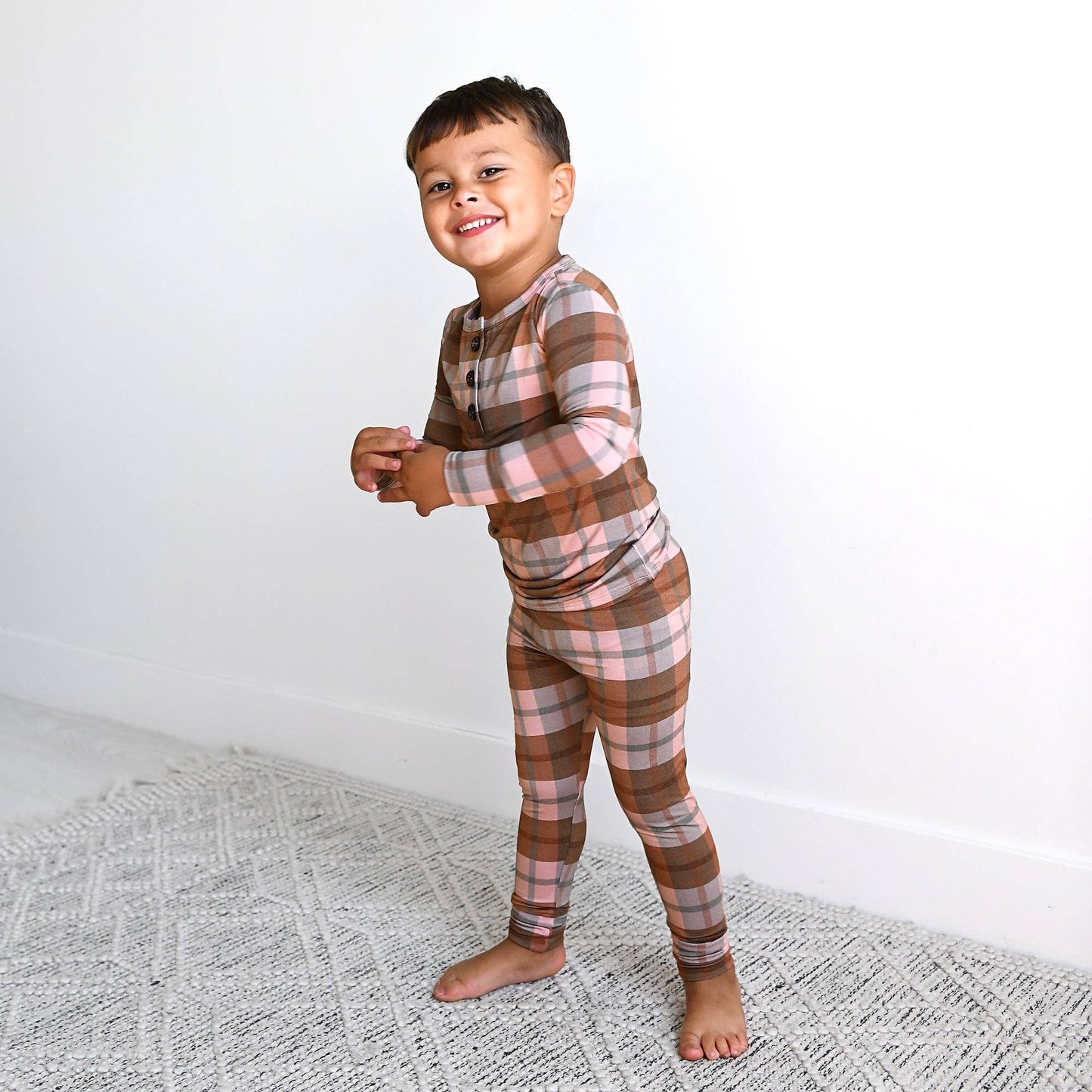 Gigi and Max - Asher TWO PIECE Bamboo Plaid PJ Set