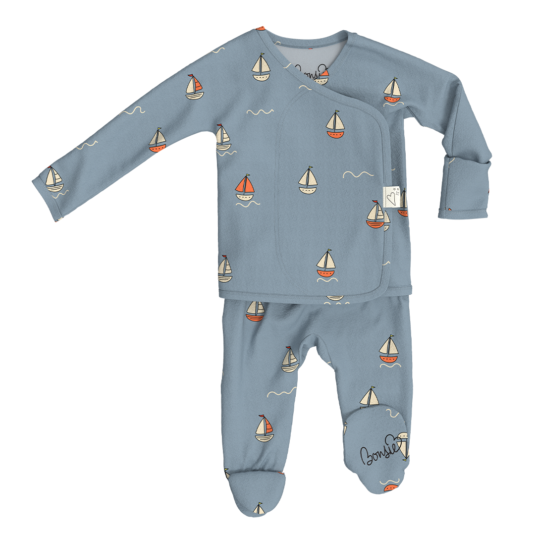 Bonsie Skin to Skin Babywear - Footie - Ahoy Baby