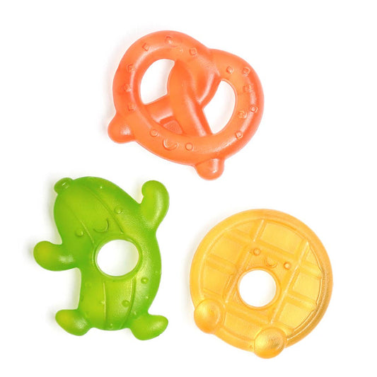 Itzy Ritzy - Cutie Coolers™ Water Filled Teethers (3-pack): Silly Foods