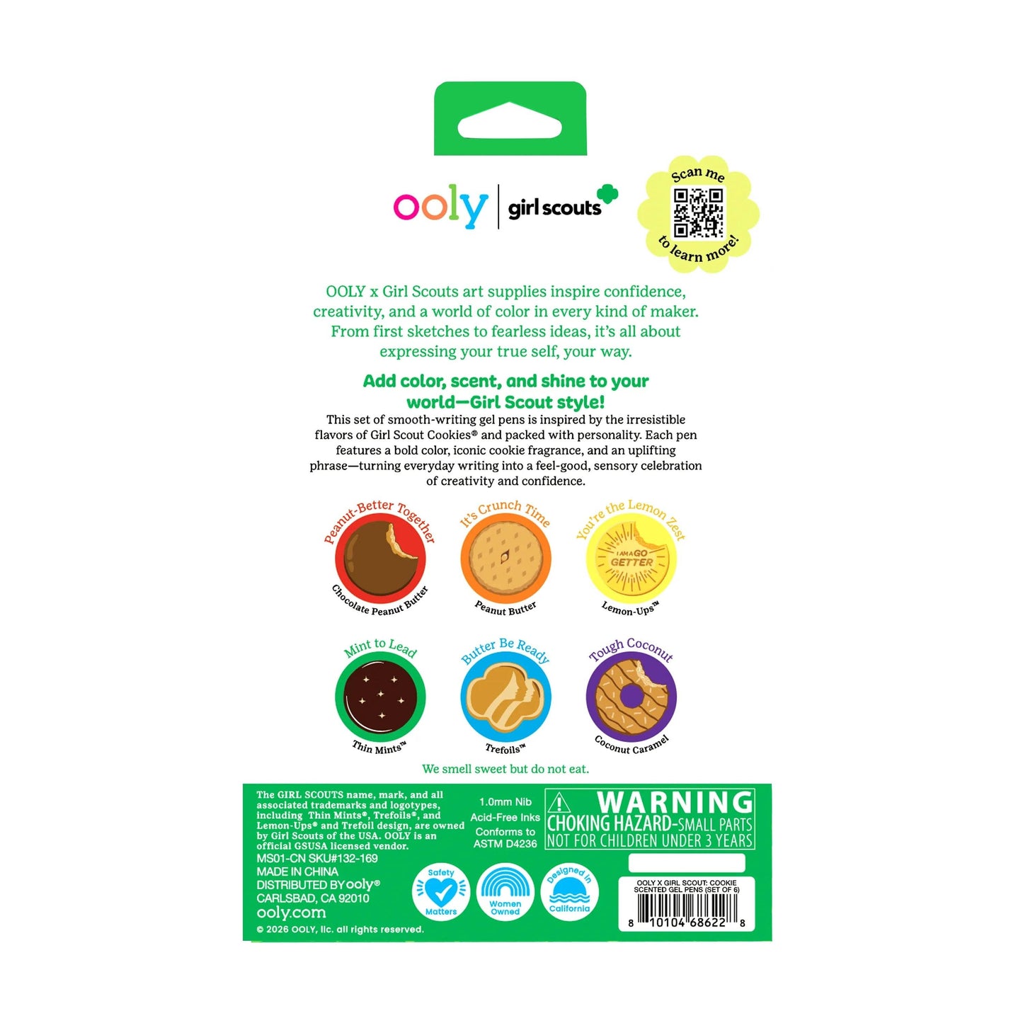 OOLY - OOLY x Girl Scouts: Cookie Scented Gel Pens (Set of 6)