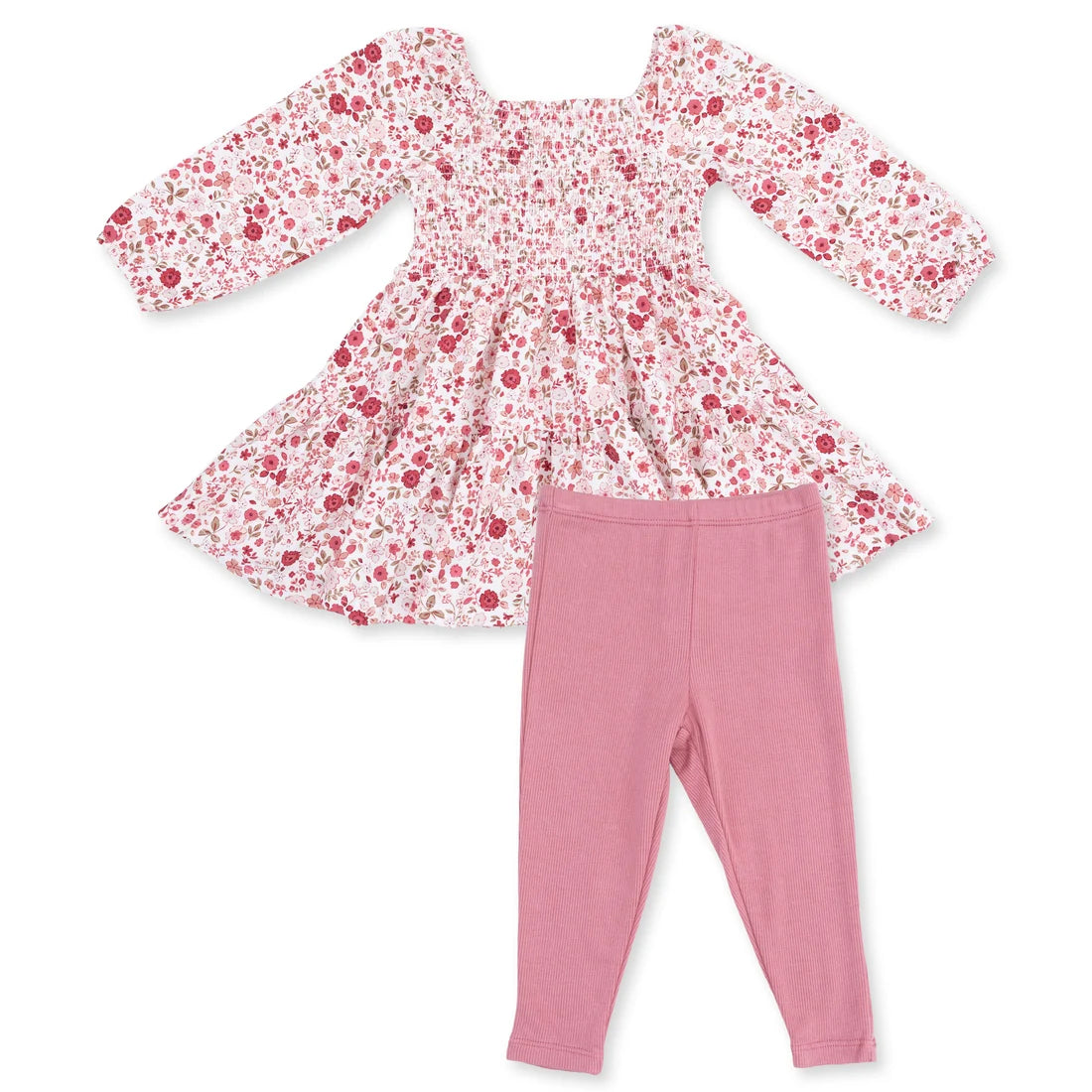 Angel Dear - Serene Floral Cap Sleeve Dress & Legging