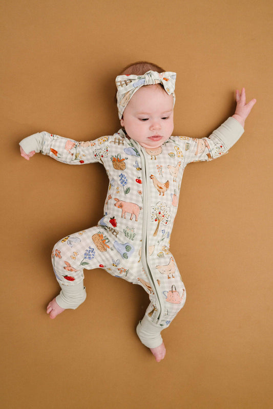 Little One Shop - Farm Days Bamboo PJ Sleeper