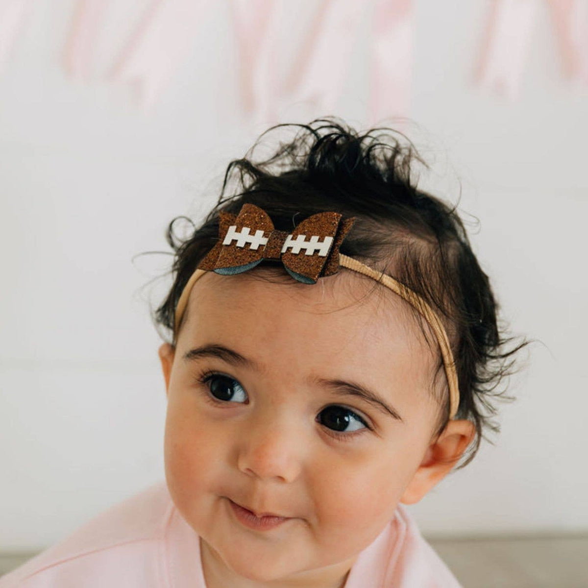 Sweet Wink - Game Day Glitter Bow Baby Headband - Hair Accessories
