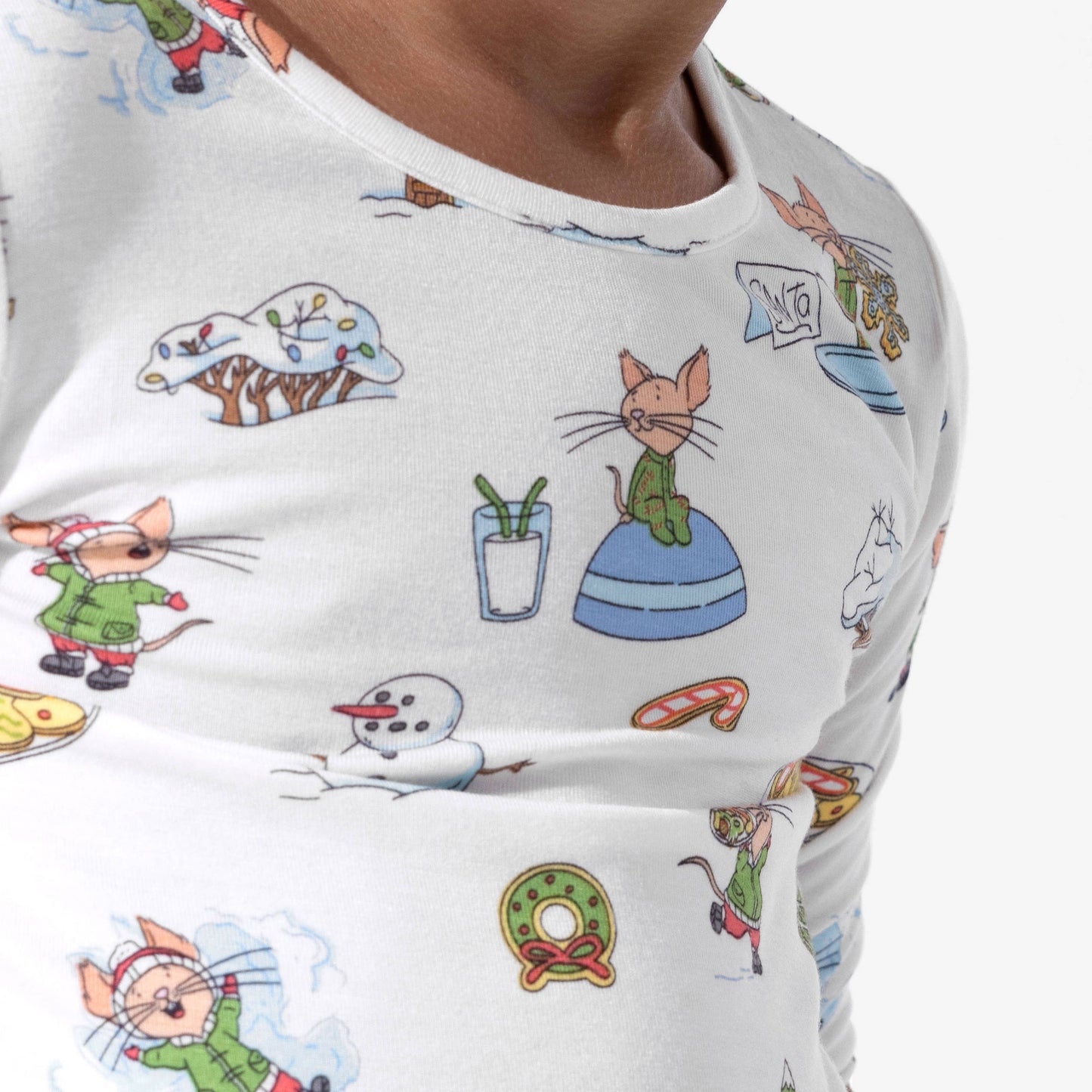 Bellabu Bear - If You Give A Mouse A Cookie Christmas Bamboo Kids Pajamas
