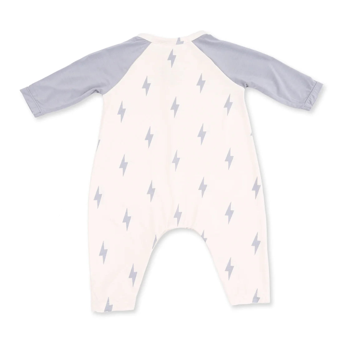 Angel Dear - Lightning Bolt Viscose Long Sleeve Raglan Henley Romper