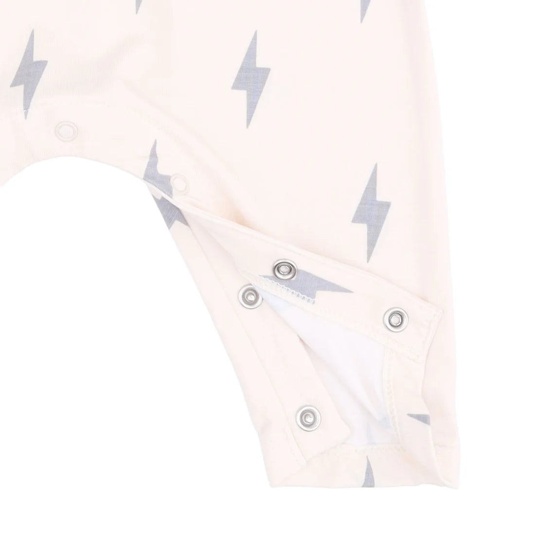 Angel Dear - Lightning Bolt Viscose Long Sleeve Raglan Henley Romper