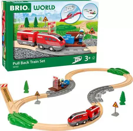 BRIO World - Pull Back Train Set