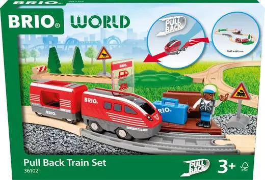 BRIO World - Pull Back Train Set