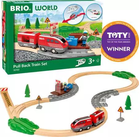 BRIO World - Pull Back Train Set