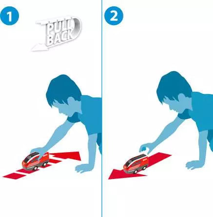 BRIO World - Pull Back Train Set