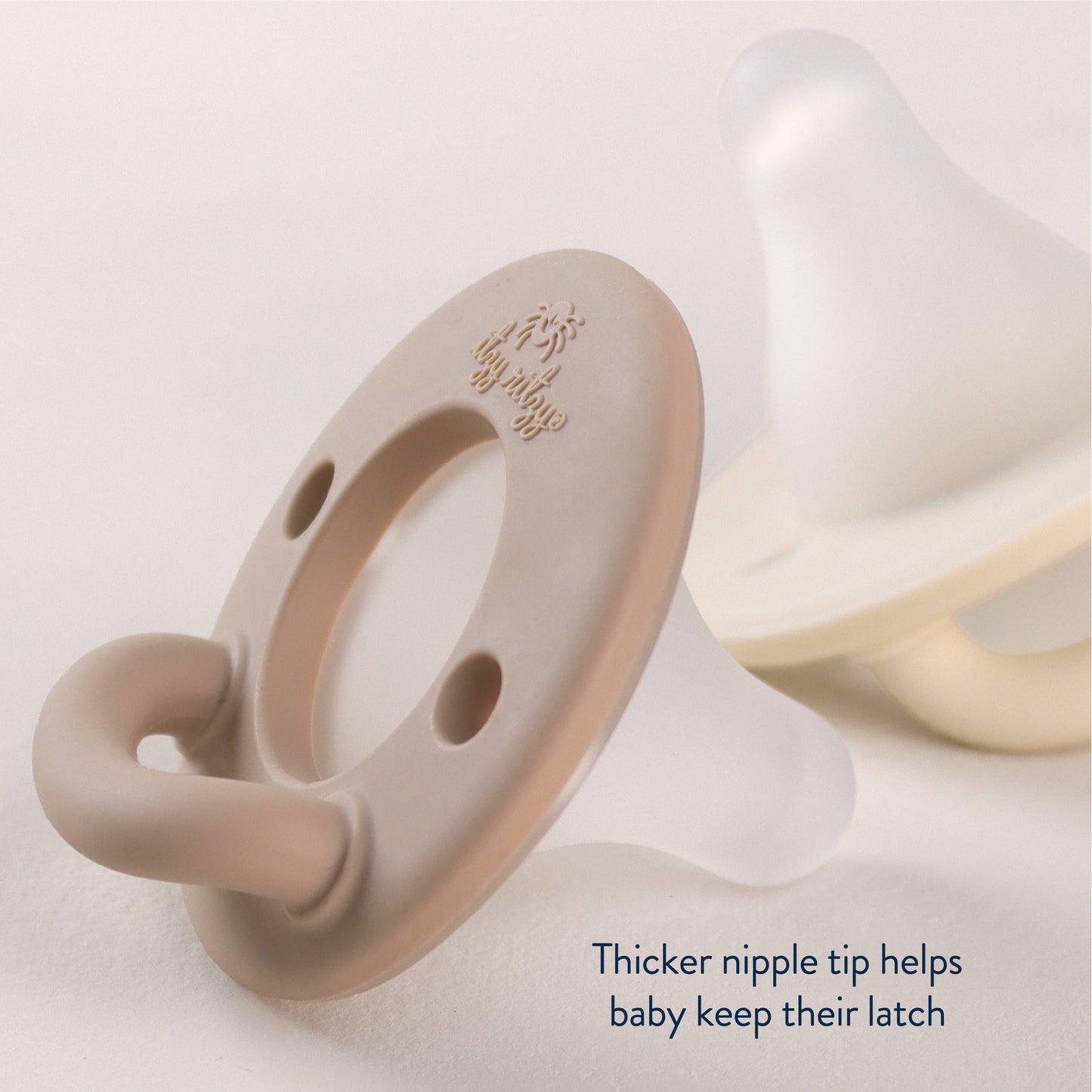 Itzy Ritzy - Latch & Soothe™ Breastlike Pacifier - Taupe