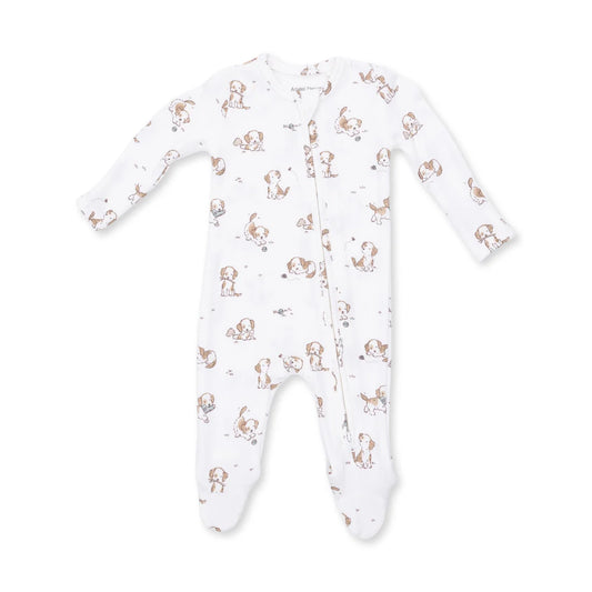 Angel Dear - Explorer Puppy Blue 2 Way Zipper Footie
