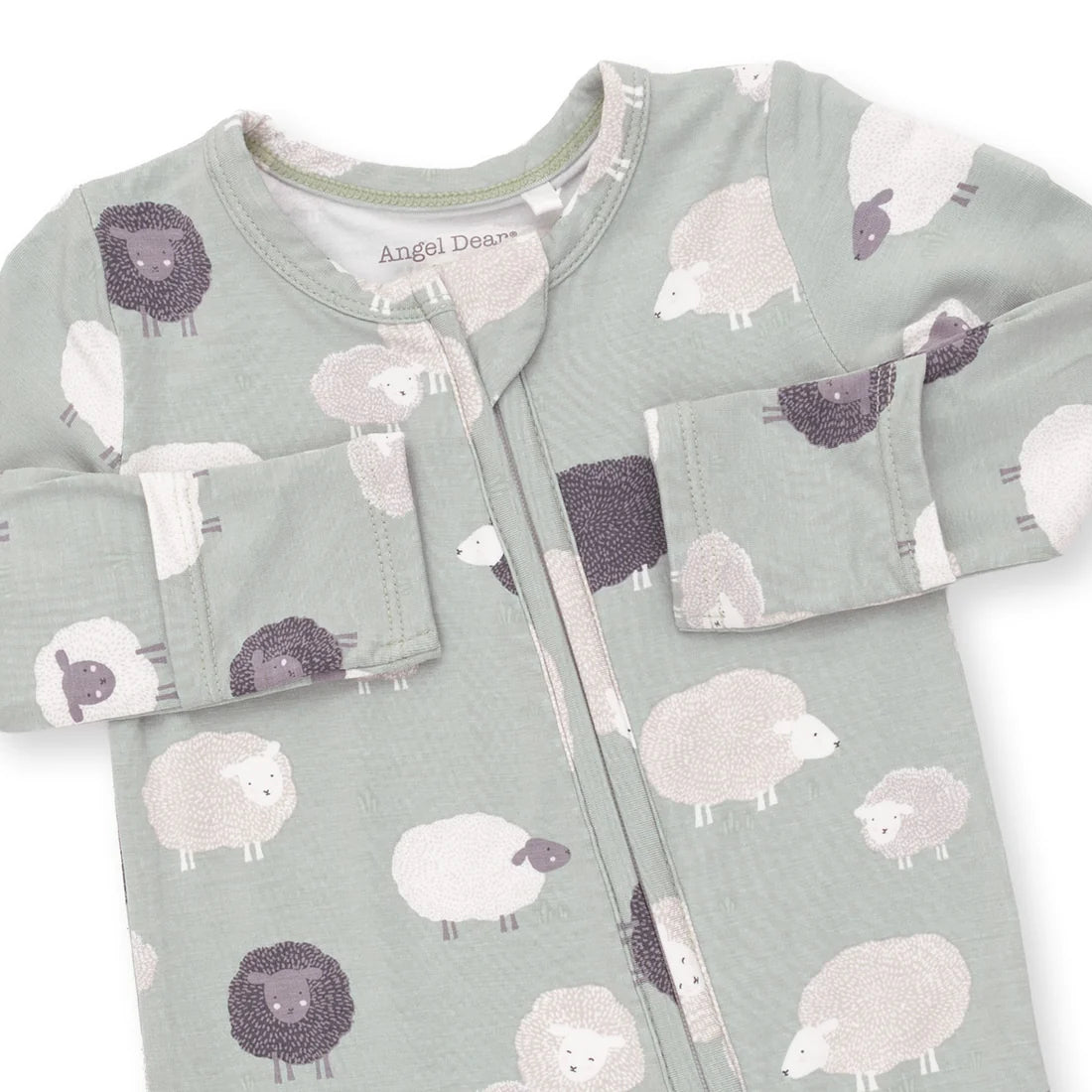 Angel Dear - Black Sheep 2 Way Zipper Footie