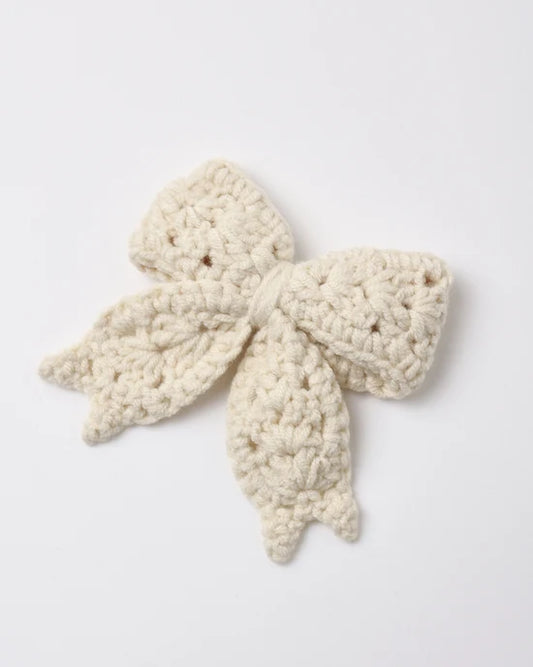 Quincy Mae - Crochet Bow || Natural