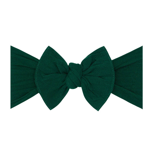 Baby Bling Bows - Forest Green - THE KNOT Soft nylon headband