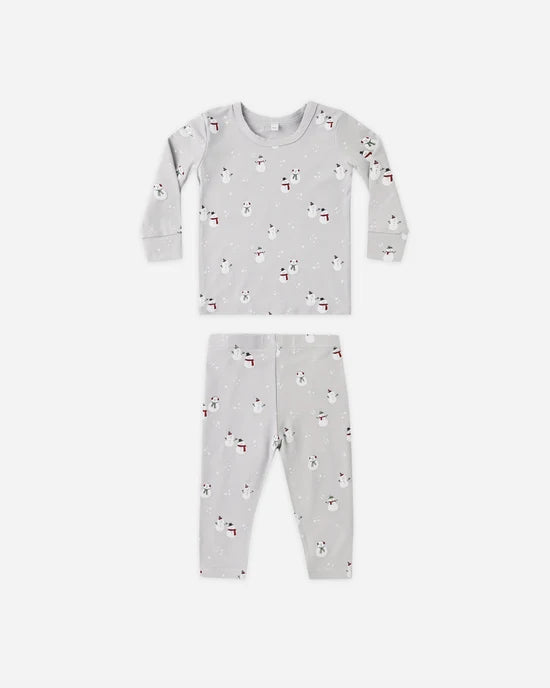 Quincy Mae - Bamboo Pajama Set || Snowman