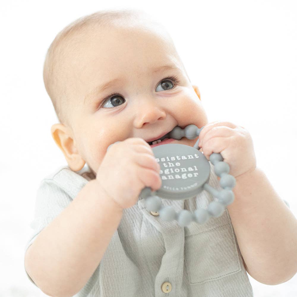 Bella Tunno - Assistant to the Manager Happy Teether: Grey
