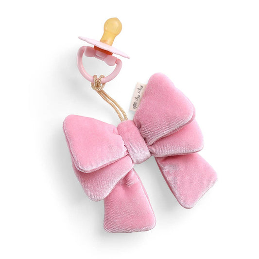 Itzy Ritzy - Bitzy Pal Natural Rubber Pacifier & Plush: Bow
