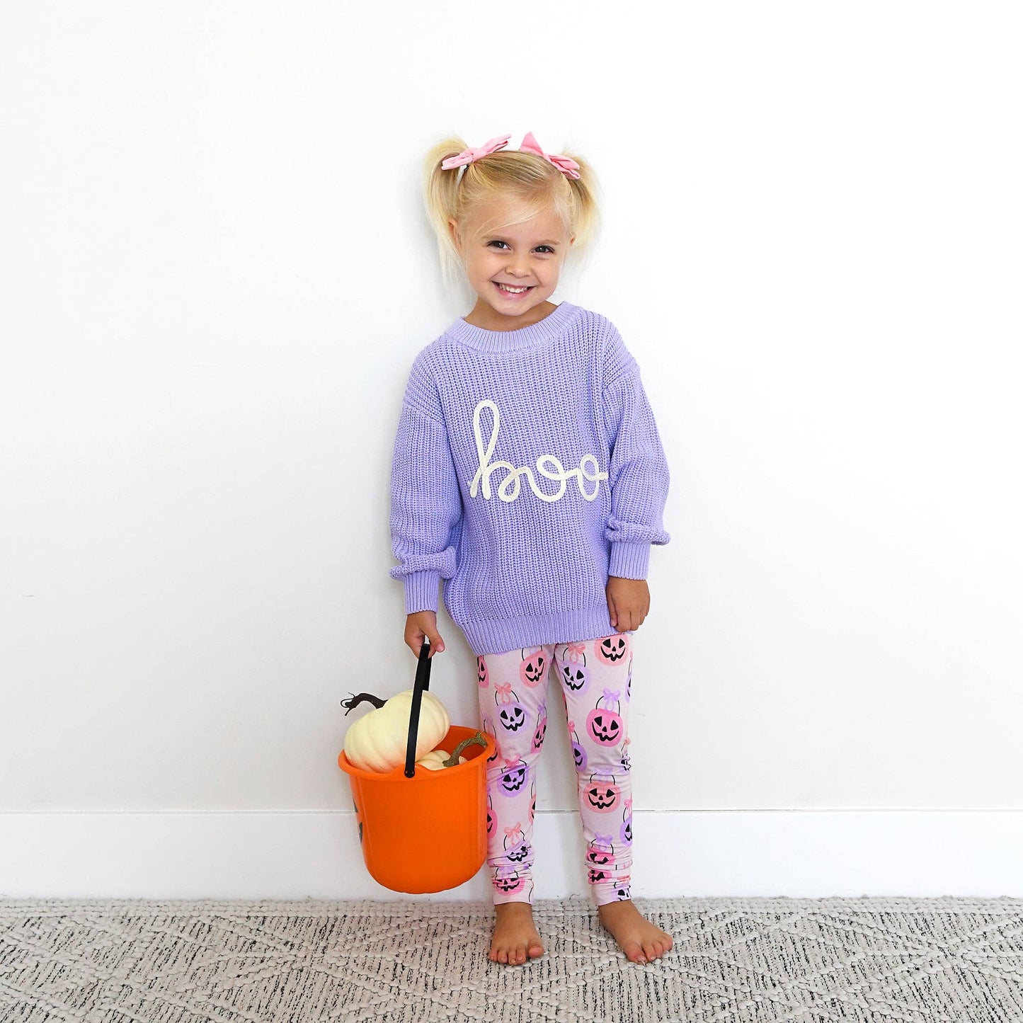 Gigi and Max - BOO Purple Knit Sweater - Halloween
